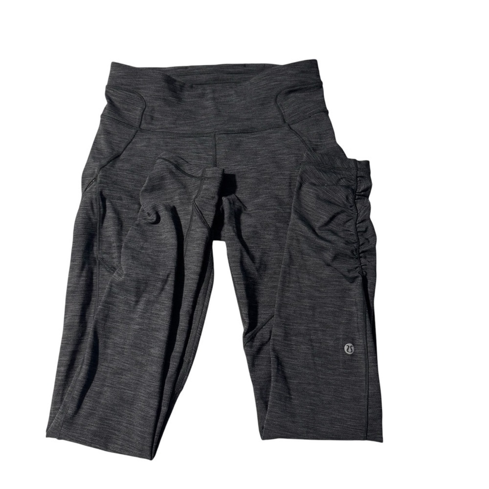 Lululemon Rain-On Train-On Tights 28” (Flawed, See Photos) Grey Size 6